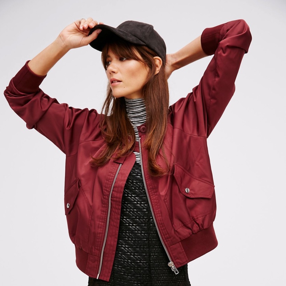 Freepeople Midnight Bomber Jacket FLASH SALE